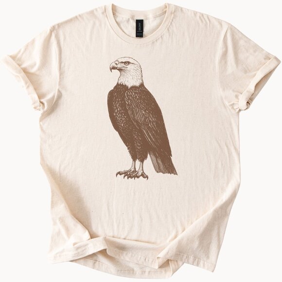 Bald Eagle T Shirt American Pride Bird Graphic Tee - Picture 1 of 6